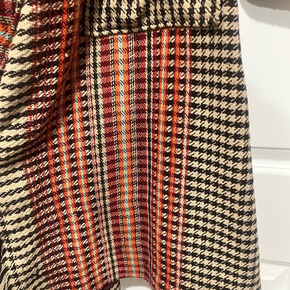 Free People Multicolor Fringe Wrap Coat - Picture 8 of 10